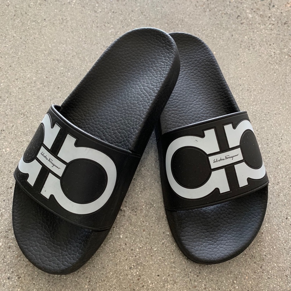 Ferragamo Groove Slide Sandals - *FREE SHIPPING!*